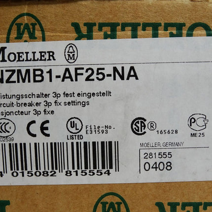 Moeller Leistungsschalter 3p fest eingestellt NZMB1-AF25-NA / Neu OVP
