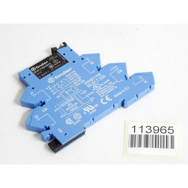Finder Relais 34.51.7.024.0010 mit Sockel 93.51.7.024 - Maranos.de