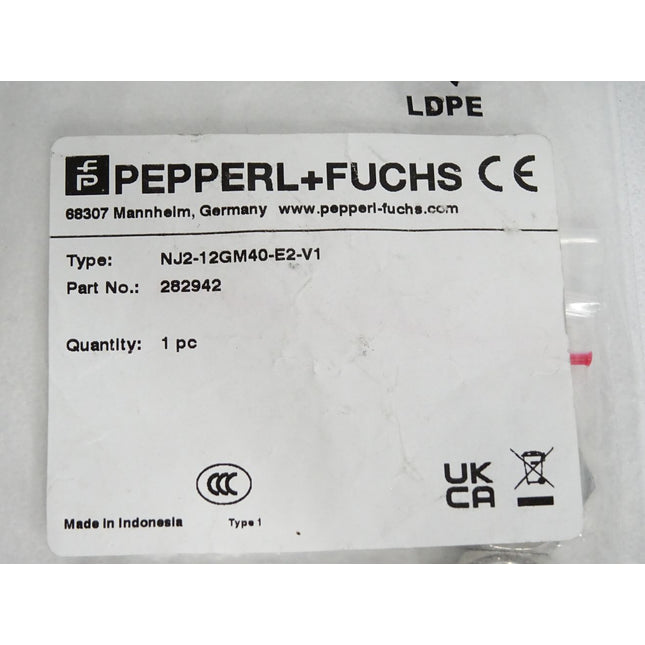 Pepperl+Fuchs Induktiver Sensor NJ2-12GM40-E2-V1 282942 / Neu OVP