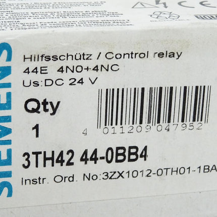Siemens Hilfsschütz 3TH4244-0BB4 / Neu OVP