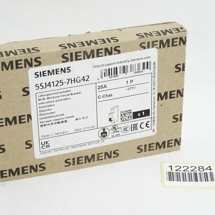 Siemens Leitungsschutzschalter 5SJ4125-7HG42 25A 1P / Neu OVP