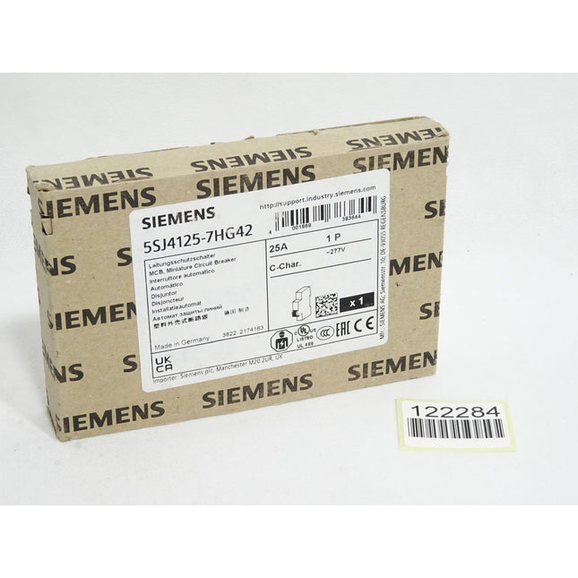 Siemens Leitungsschutzschalter 5SJ4125-7HG42 25A 1P / Neu OVP