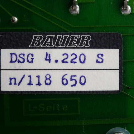 Bauer Board DSG 4.220 S n/ 118 650 - Maranos.de