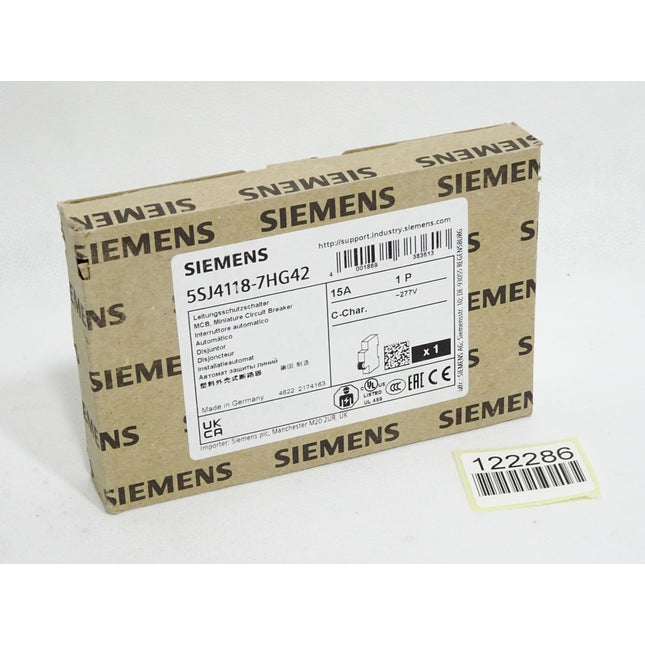 Siemens Leitungsschutzschalter 5SJ4118-7HG42 15A 1P / Neu OVP