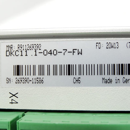 Indramat Drive controller DKC11.1-040-7-FW R911269392 + R911265771 / Erneuert - Maranos.de
