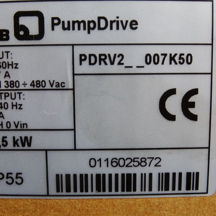 KSB Frequenzumrichter PumpDrive PDRV2-007K50 7.5kW / Neu OVP - Maranos.de
