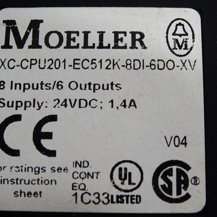 Moeller Modular PLC XC-CPU201-EC512K-8DI-6DO-XV CPU-Modul - Maranos.de