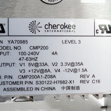 Cherokee CMP200 Power Supply CMP0200A1-Z08A Siemens S30122-H7682-X1 -C1-6 - Maranos.de