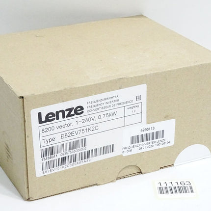 Lenze 13436011 E82EV751K2C Frequenzumrichter 0.75kW 5A39 / Neu OVP versiegelt - Maranos.de