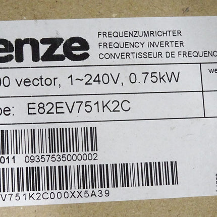 Lenze 13436011 E82EV751K2C Frequenzumrichter 0.75kW 5A39 / Neu OVP versiegelt - Maranos.de