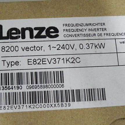 Lenze 13564190 E82EV371K2C Frequenzumrichter 0.37kW 5B39 / Neu OVP versiegelt - Maranos.de