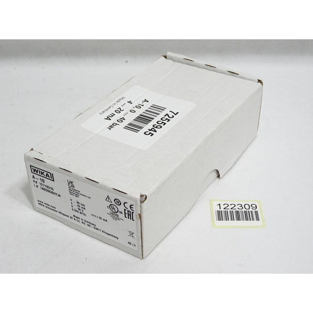 Wika Drucksensor A-10 12719316 0..40bar / Neu OVP