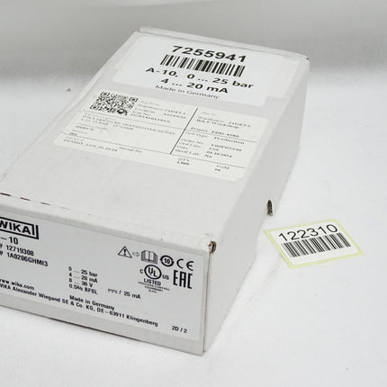 Wika Drucksensor A-10 12719308 0..25bar / Neu OVP