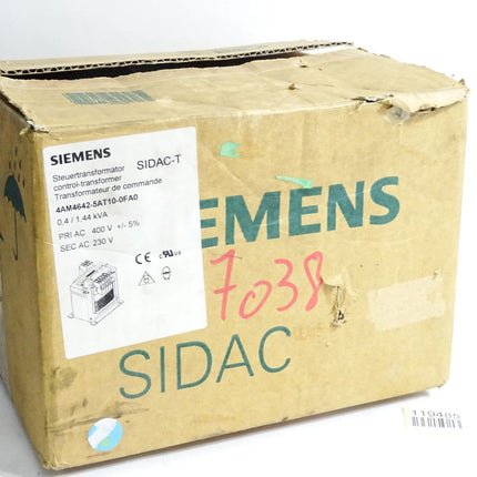 Siemens Steuertransformator SIDAC-T 4AM4642-5AT10-0FA0 / Neu OVP - Maranos.de