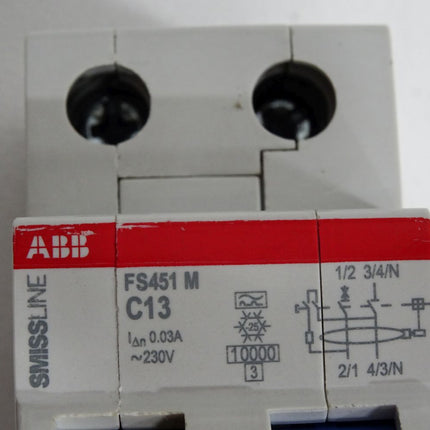 ABB Smissline FS451M-C13/0.03 Residual Current Circuit Breaker 2CCG001796R0001 - Maranos.de