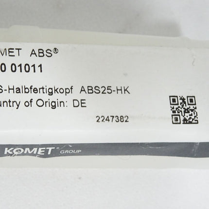 Komet ABS B1001011 ABS-Halbfertigkopf ABS25-HK / Neu OVP