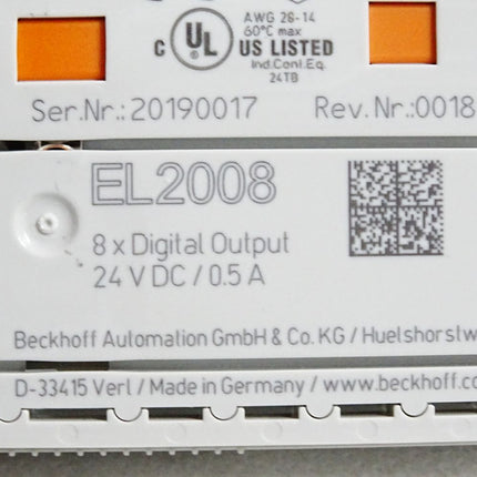 Beckhoff EL2008 digitale Ausgangsklemme / Unbenutzt - Maranos.de