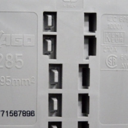 Wago 0285-0195 2-Leiter-Durchgangsklemme 285-195 / Unbenutzt - Maranos.de