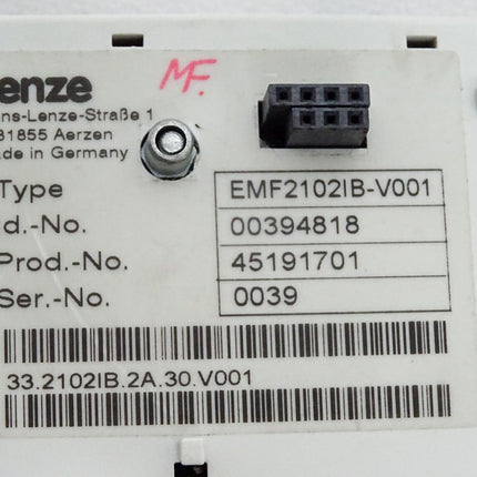 Lenze Feldbusmodul 2102 Lecom EMF2102IB-V001 00394818