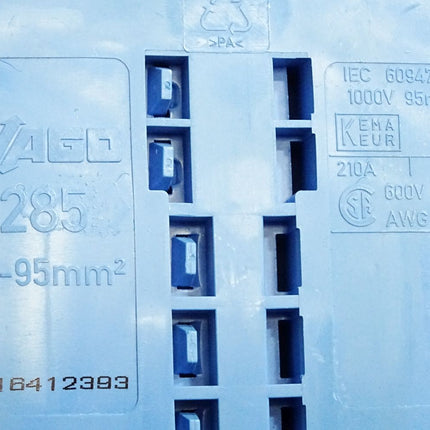 Wago 0285-0194 2-Leiter-Durchgangsklemme 285-0194 / Unbenutzt - Maranos.de