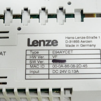 Lenze EtherCAT-Kommunikationsmodul E94AYCET