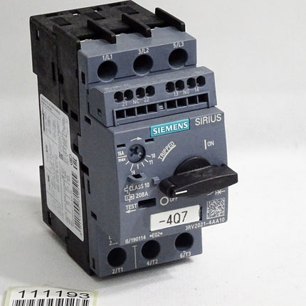 Siemens Leistungsschalter 3RV2021-4AA10 / Unbenutzt - Maranos.de