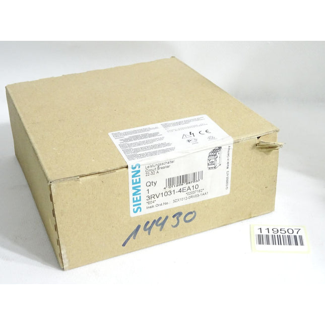 Siemens Leistungsschalter 3RV1031-4EA10 / Neu OVP versiegelt - Maranos.de
