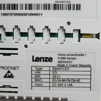 Lenze Kommunikationsmodul Profinet E94AYCER