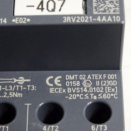 Siemens Leistungsschalter 3RV2021-4AA10 / Unbenutzt - Maranos.de