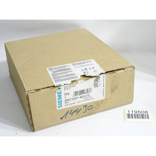 Siemens Leistungsschalter 3RV1031-4EA10 / Neu OVP - Maranos.de