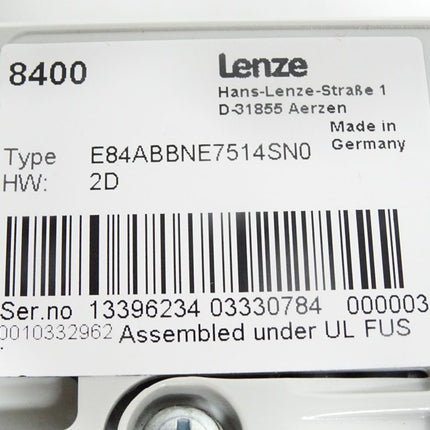 Lenze Frequenzumrichter 8400 E84ABBNE7514SN0 / Neuwertig