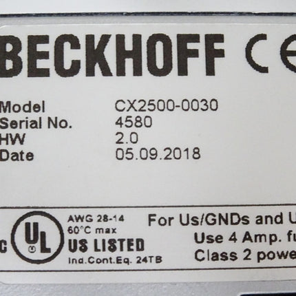 Beckhoff CX2500-0030 serielle Schnittstelle - Maranos.de