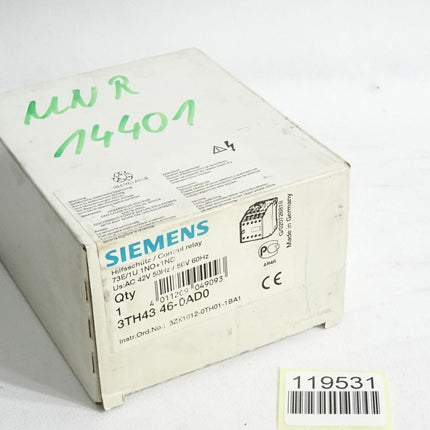 Siemens Hilfsschütz 3TH4346-0AD0 / Neu OVP - Maranos.de