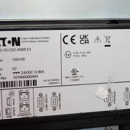 Eaton XV363 Display Panel XV-363-10-C02-A00S13 19945 / Neuwertig