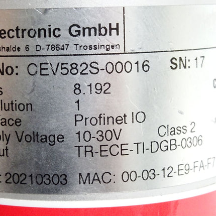TR Electronic Drehgeber CEV582S-00016 8192 Steps - Maranos.de