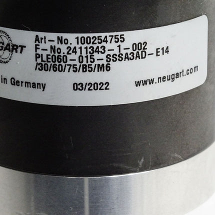 Neugart Planetengetriebe 100254755 PLE060-015-SSSA3AD-E14 - Maranos.de