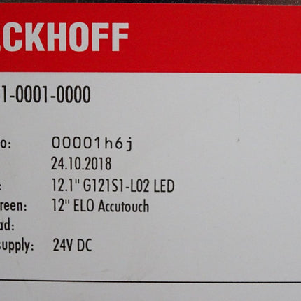 Beckhoff CP6901-0001-0000 Einbau-Control-Panel 12" - Maranos.de