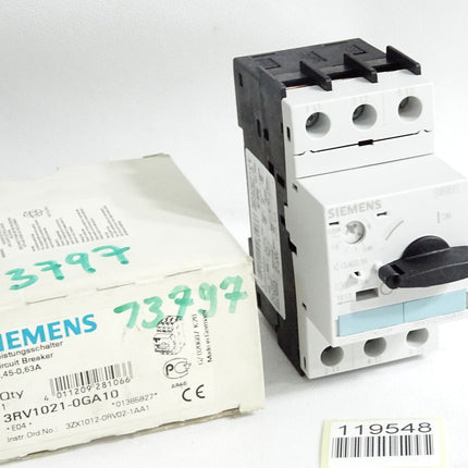 Siemens Leistungsschalter 3RV1021-0GA10 / Neu OVP