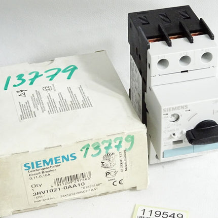 Siemens Leistungsschalter 3RV1021-0AA10 / Neu OVP