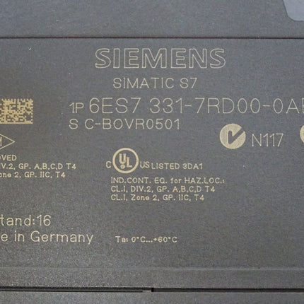 Siemens Analogeingabe SM 331 6ES7331-7RD00-0AB0 6ES7 331-7RD00-0AB0