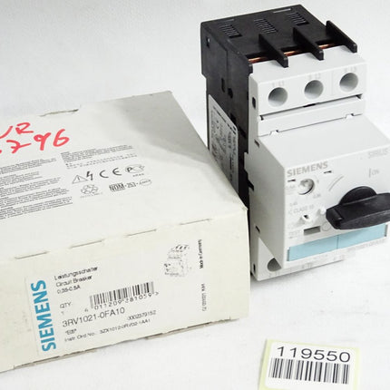 Siemens Leistungsschalter 3RV1021-0FA10 / Neu OVP