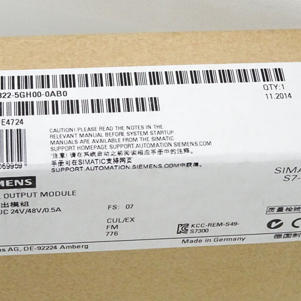 Siemens S7-300 6ES7322-5GH00-0AB0 6ES7 322-5GH00-0AB0 / Neu OVP versiegelt - Maranos.de