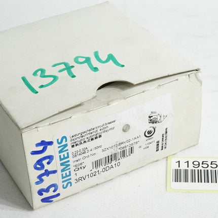 Siemens Leistungsschalter 3RV1021-0DA10 / Neu OVP - Maranos.de