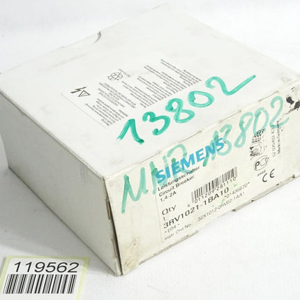 Siemens Leistungsschalter 3RV1021-1BA10 / Neu OVP