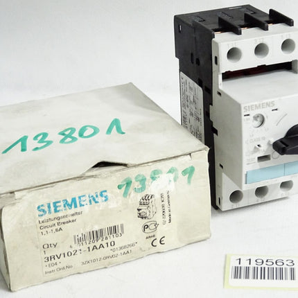 Siemens Leistungsschalter 3RV1021-1AA10 / Neu OVP