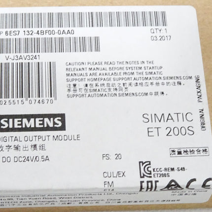 Siemens ET200S 6ES7132-4BF00-0AA0 6ES7 132-4BF00-0AA0 / Neu OVP versiegelt - Maranos.de