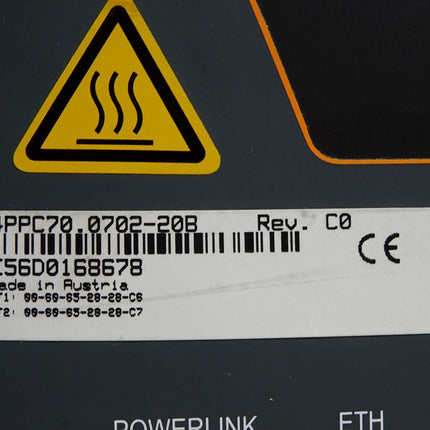 B&R 4PPC70.0702-20B Rev.C0 Power Panel C70 7,0" - Maranos.de
