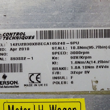 Control Techniques 142U2B 142U2B30XBBECA165240-SPU 3000rpm B Getriebe 1:6.75 - Maranos.de