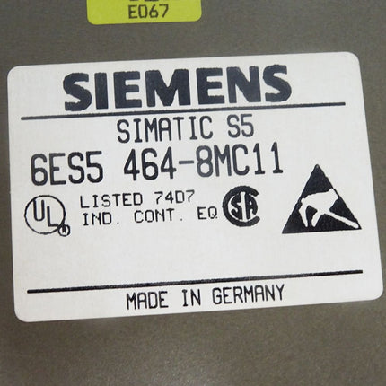 Siemens Analog input 464 6ES5464-8MC11 6ES5 464-8MC11