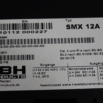 BBH Products SMX 12A 03010112 Antriebsüberwachung - Maranos.de
